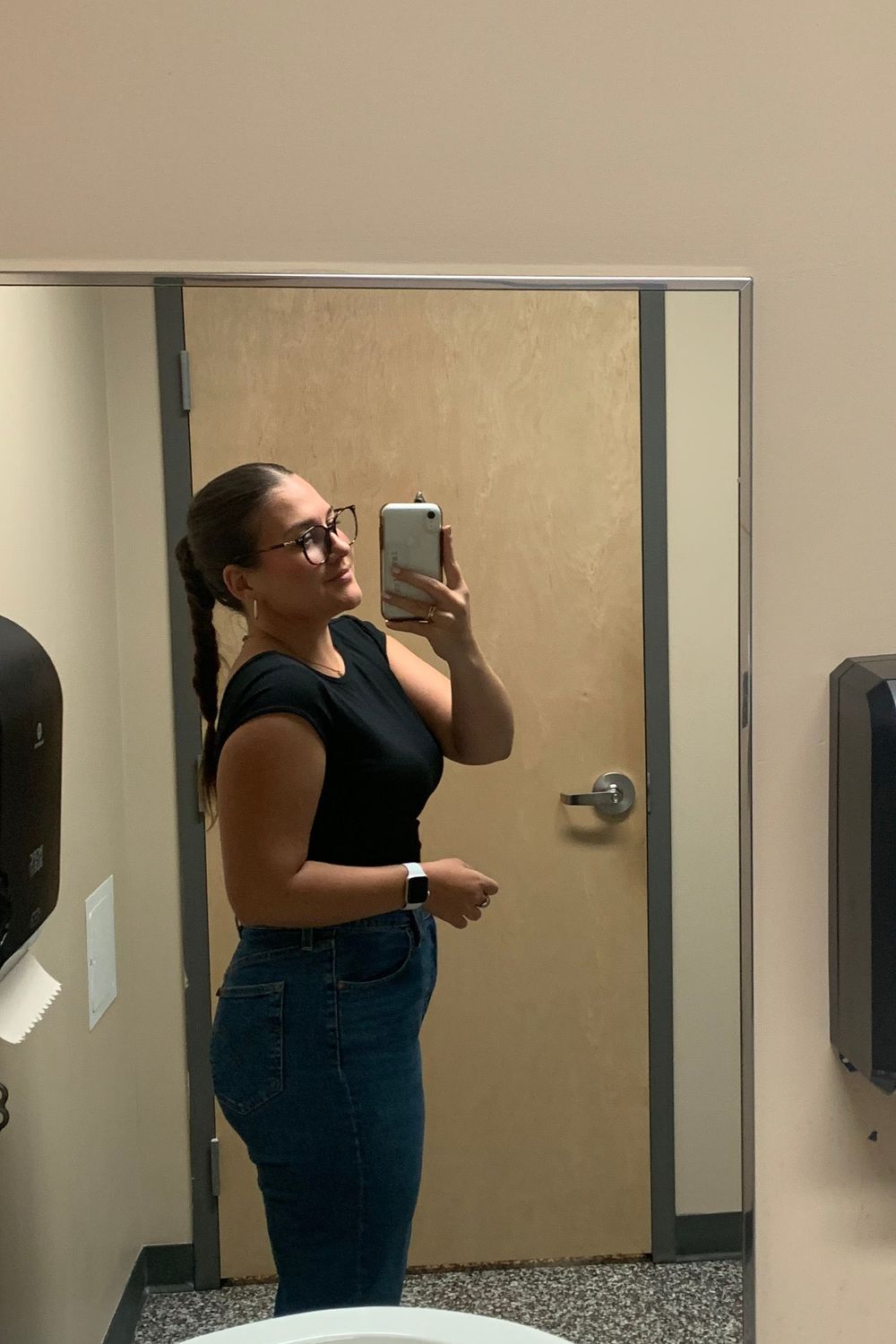 Thebrittanyb's post featuring Levi's, Apple. Feeling athletic, cute, businesscasual, active, athleisure, comfortable, feminine, workout, running, runner