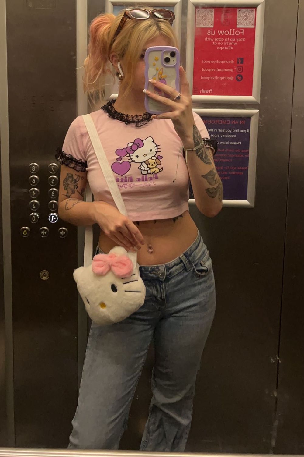 Post featuring Hello Kitty x Stoney Clover Lane Classic Crossbody Bag