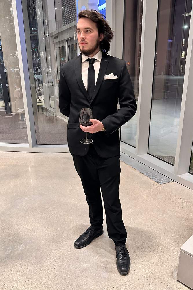 02alexanderstruthers's fit featuring H&M, Rockport, Hudsons Bay, Black Brown 1826, Tip Top | formal, gala, reception, relaxed, comfortable