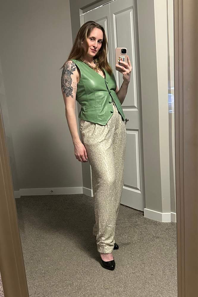 DaniTrics's fit featuring H&M, Danier, Steve Madden