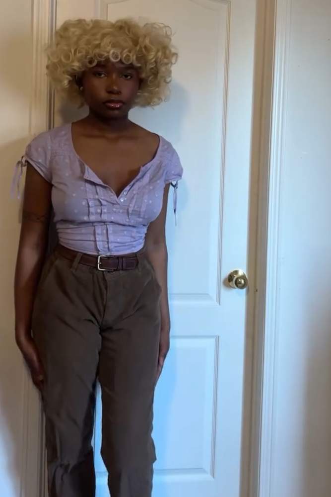 kenniectrl's review for Miss Selfridge milkmaid top in lilac with contrast ribbons-Purple