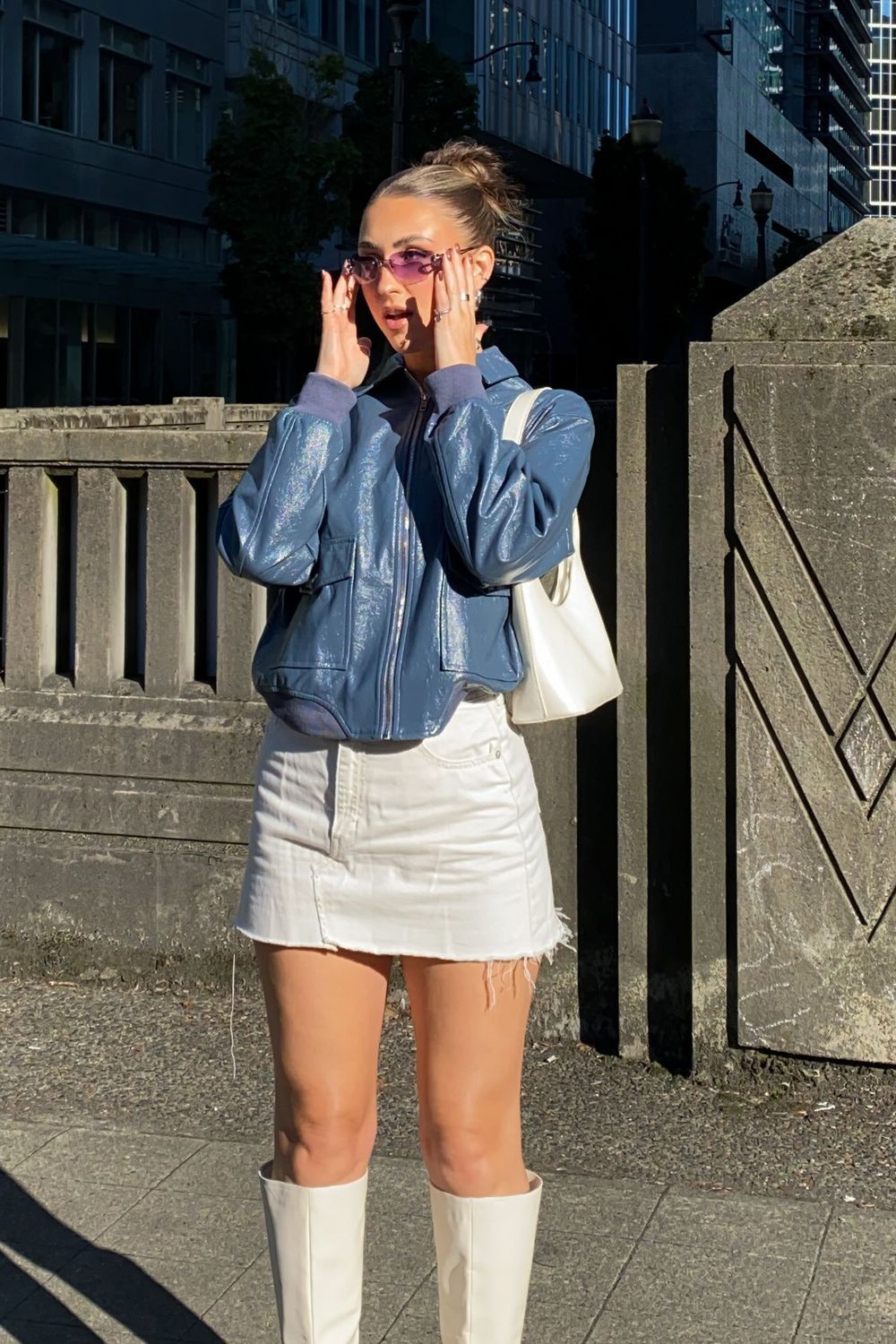 Post featuring Cleo PU Jacket - Blue