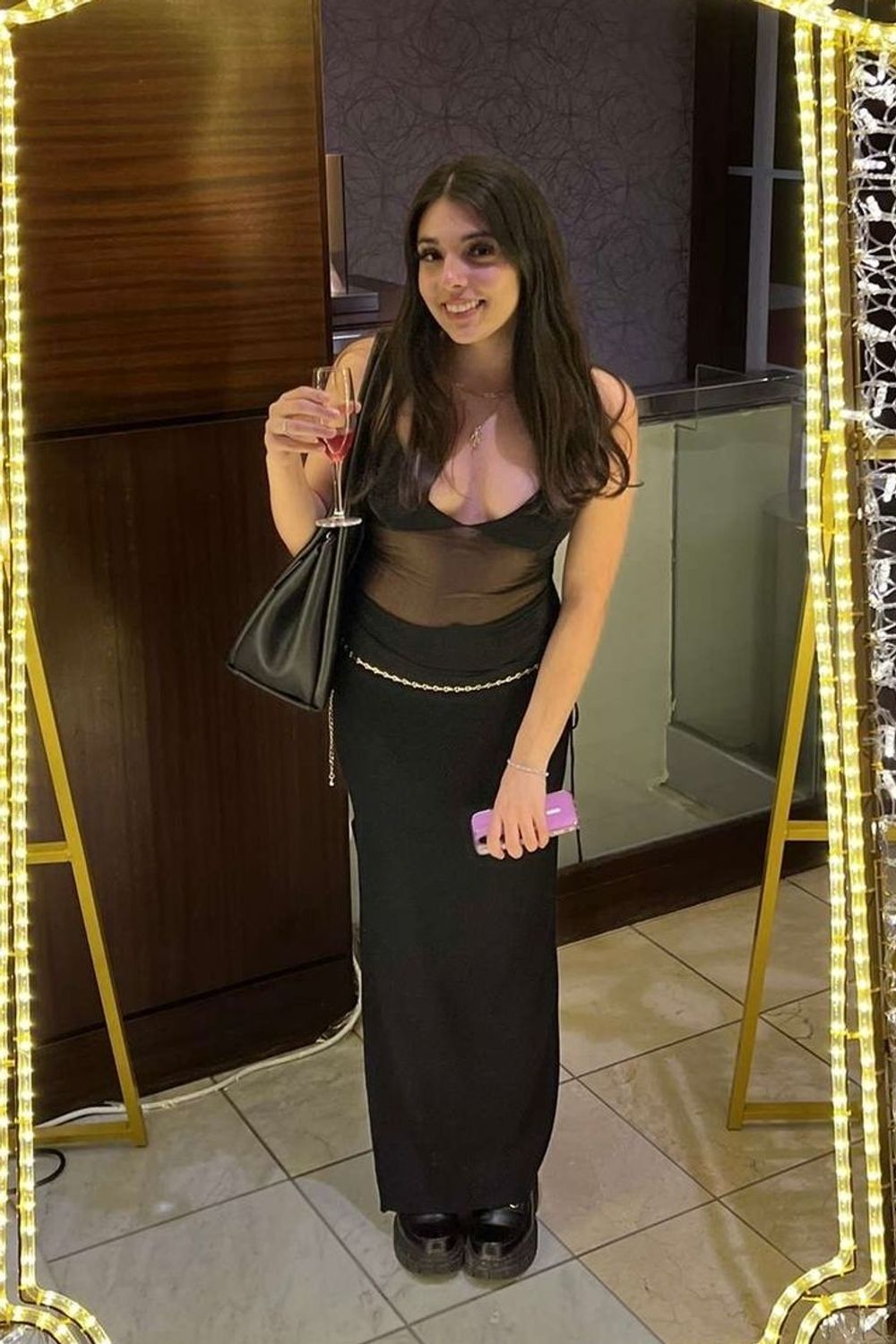 rosannagreco's post featuring Garage, H&M, Coach, Steve Madden. Feeling chic, feminine, trendy