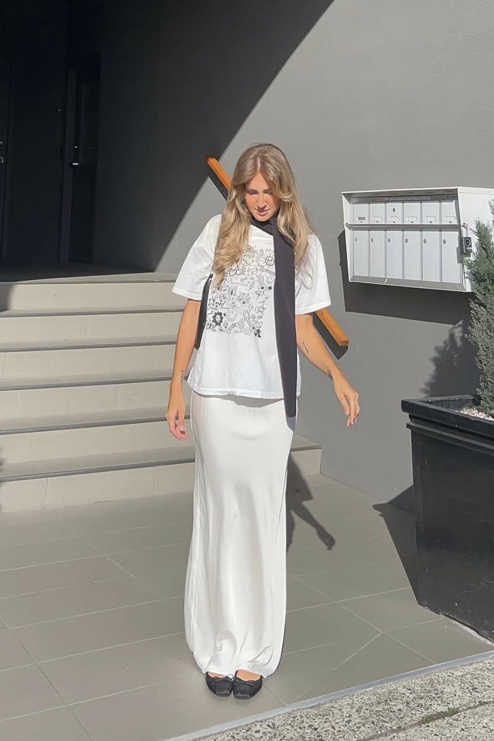 Post featuring LILLY BALLET FLATS BLACK MULTI SATIN