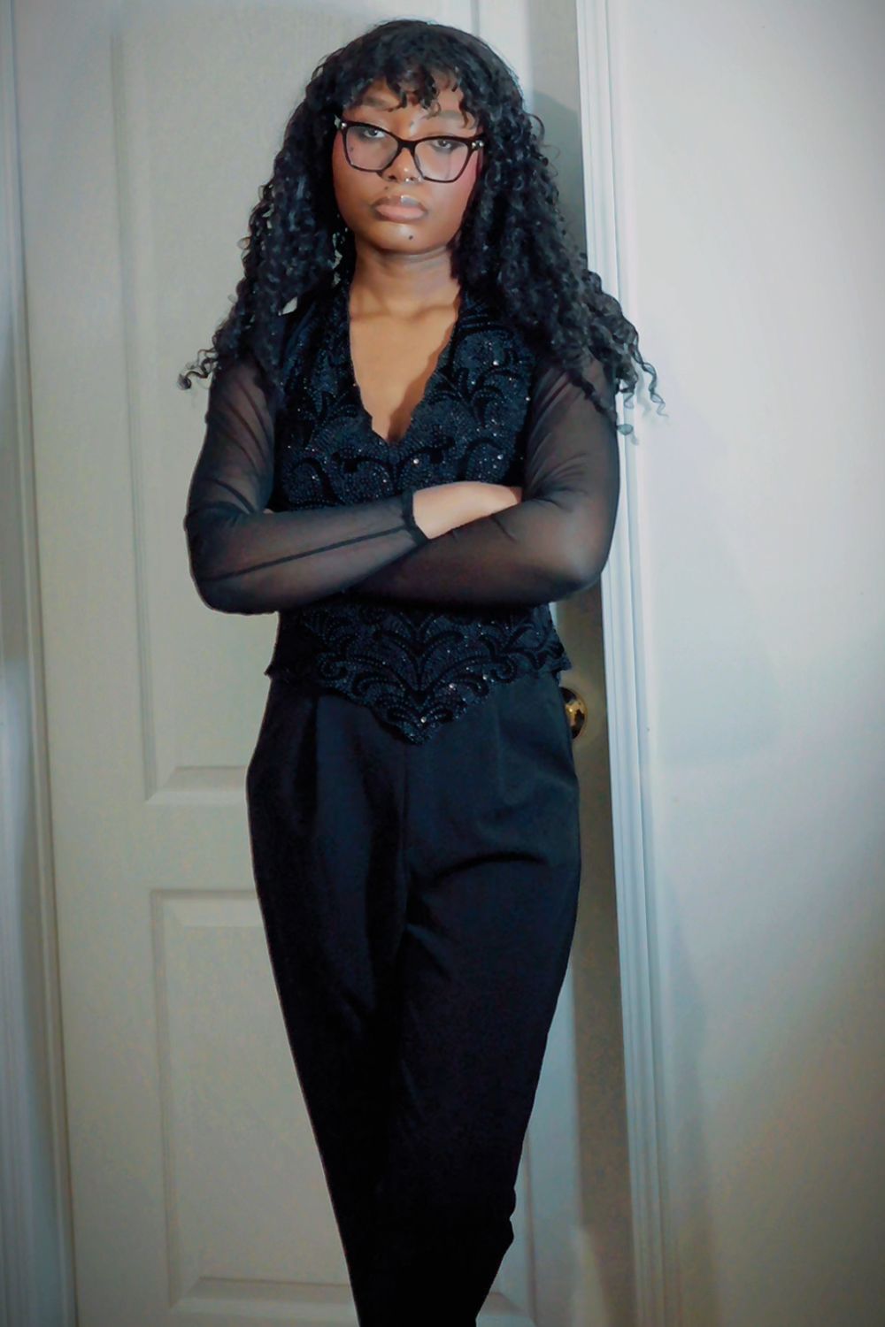 Post featuring WOMEN'S TOP black orange S