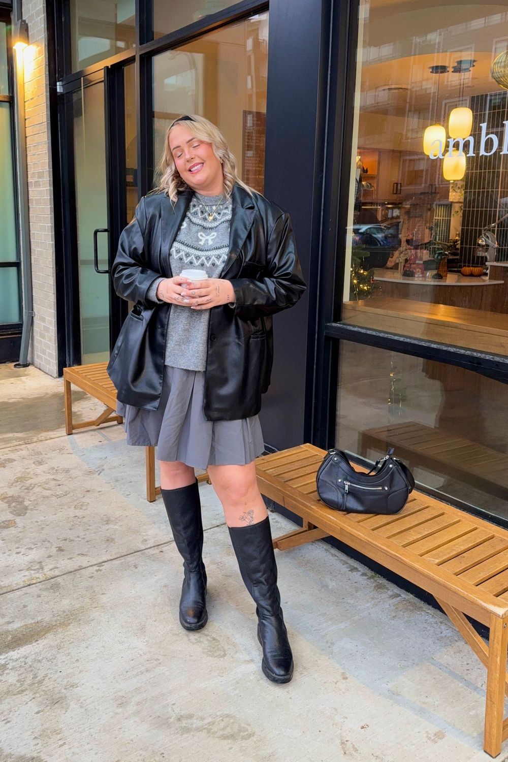 Post featuring VERDI WIDE CALF BOOTS BLACK LEATHER