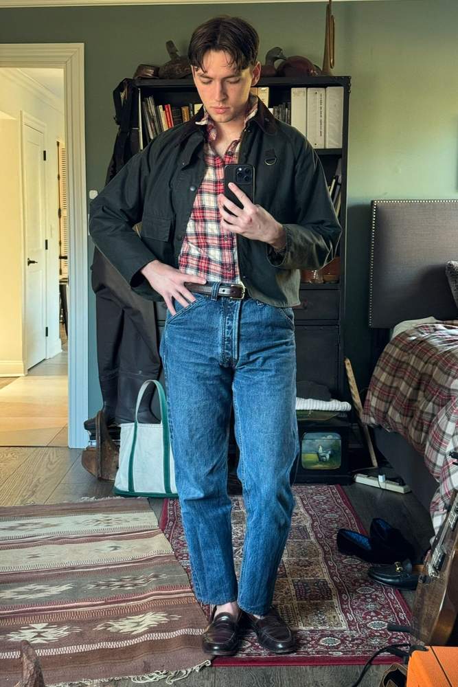 thebonacker's fit featuring Drake's London, J. Crew, Barbour, Alden