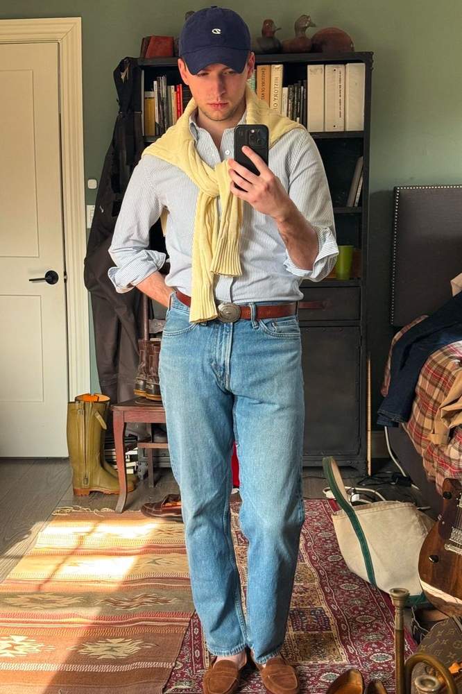 thebonacker's fit featuring Drake's London, Levi's, Brooks Brothers
