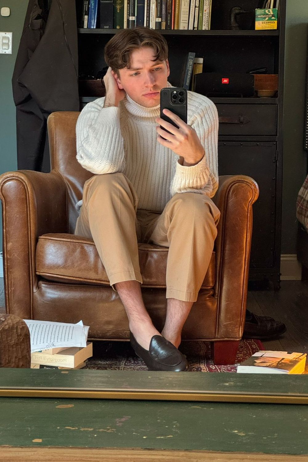 Post featuring Yanko classic Belgian loafer dark brown deerskin | Skolyx