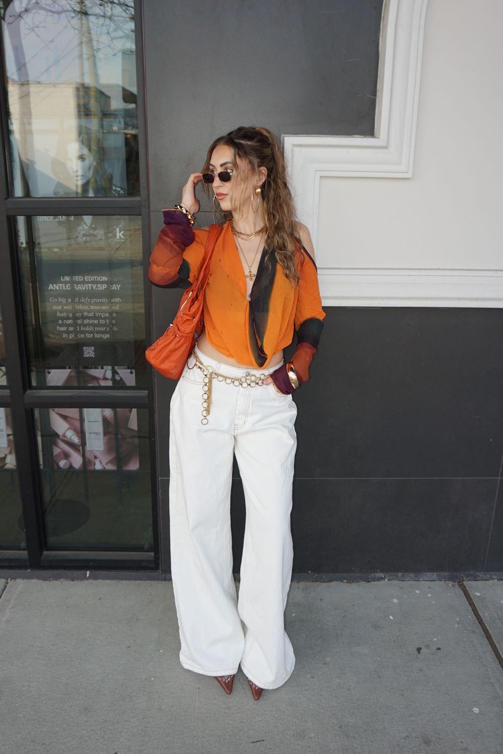 Post featuring Lauryn Pump Heel Mules - White