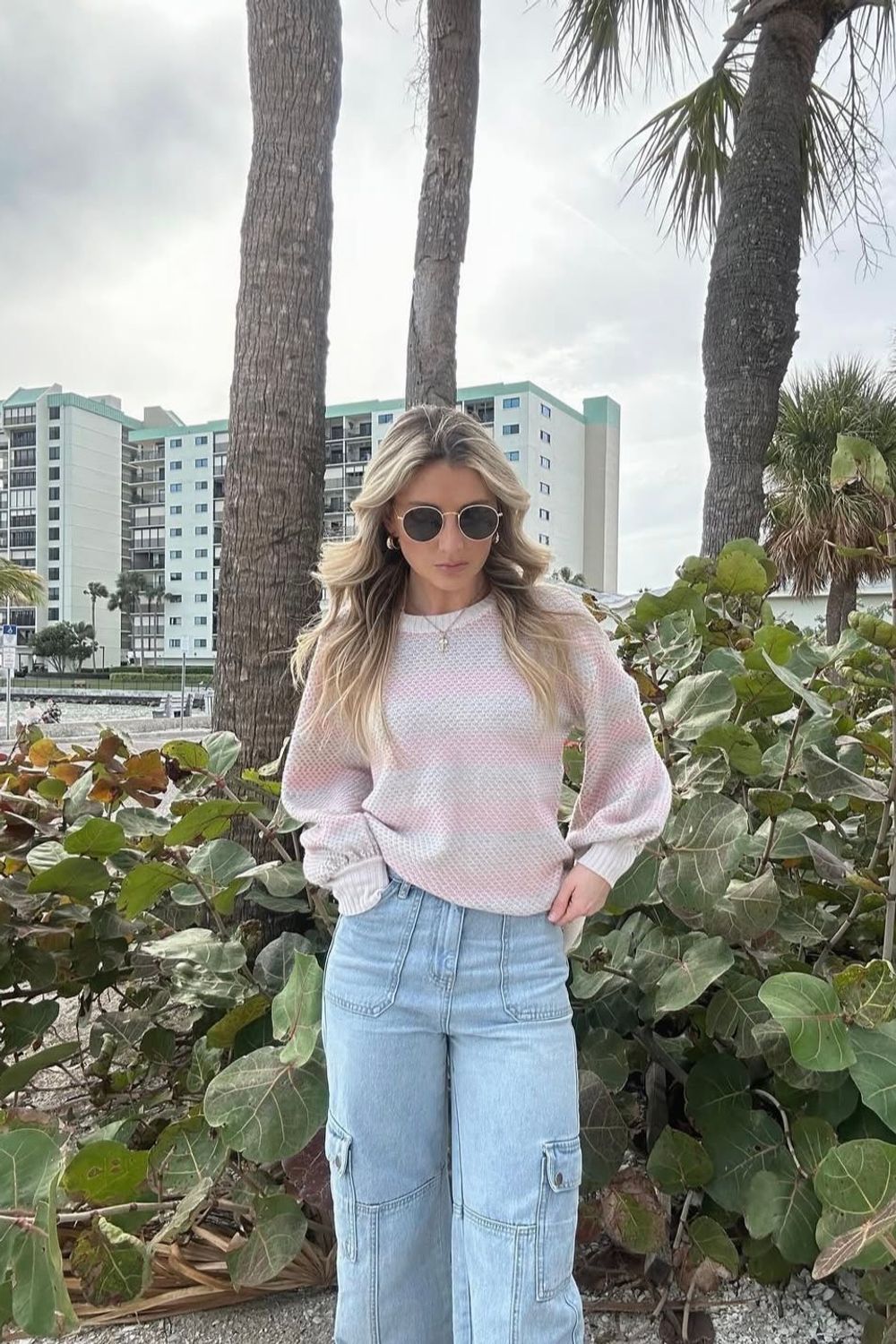 Post featuring The Coziest Cashmere Blend Soft Stripe Sweater - Pastel Soft Stripe