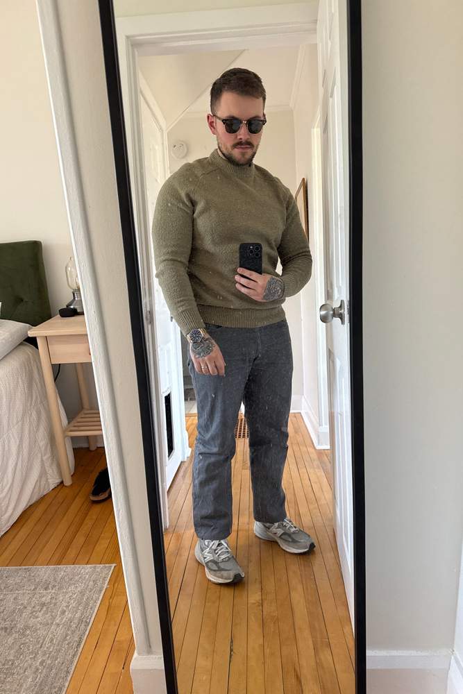 elbigfatred's fit featuring Foret, New Balance, Rolex, Ray-Ban, Naked & Famous Denim