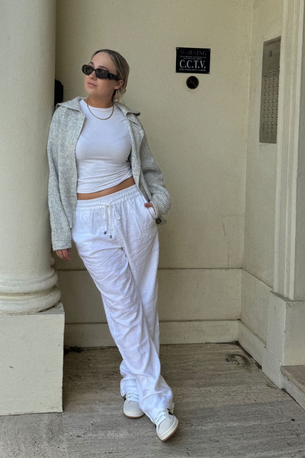 Post featuring ASOS DESIGN cropped collar cardigan in mono twist yarn-Multi