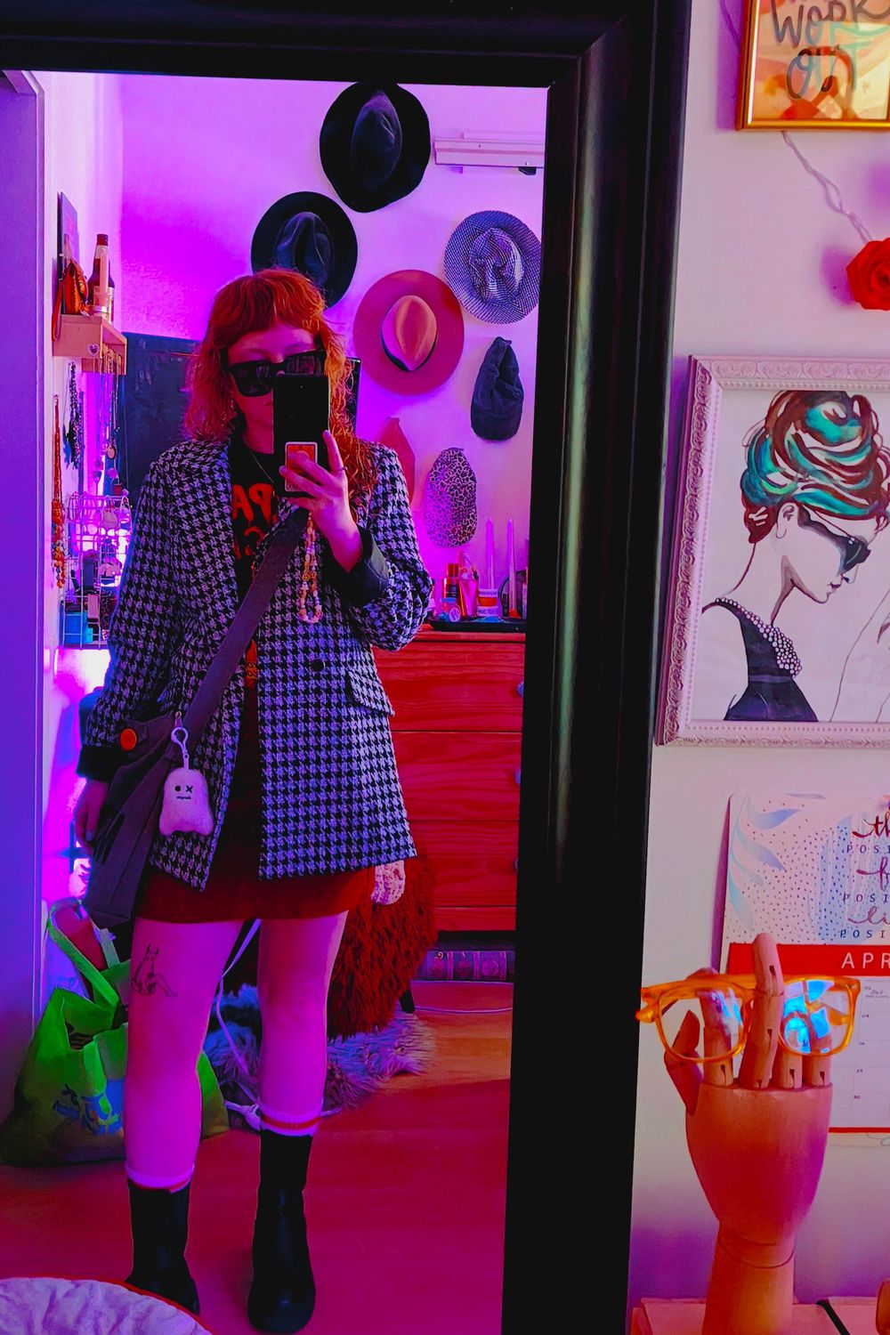 morbidcourtosities's post featuring Potter's Pot, Hot Topic, H&M, Eyebuydirect. Feeling streetwear, relaxed, cute, spring, chic, ootd, comfortable