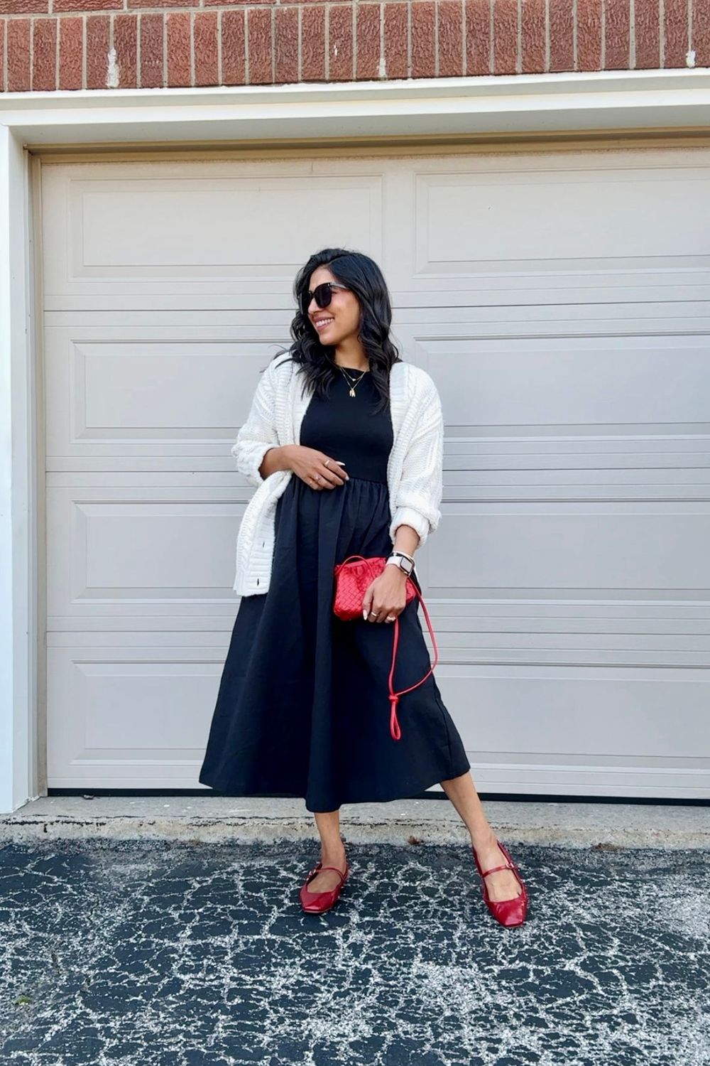 Post featuring REYES BALLET FLATS RED CRINKLE PATENT