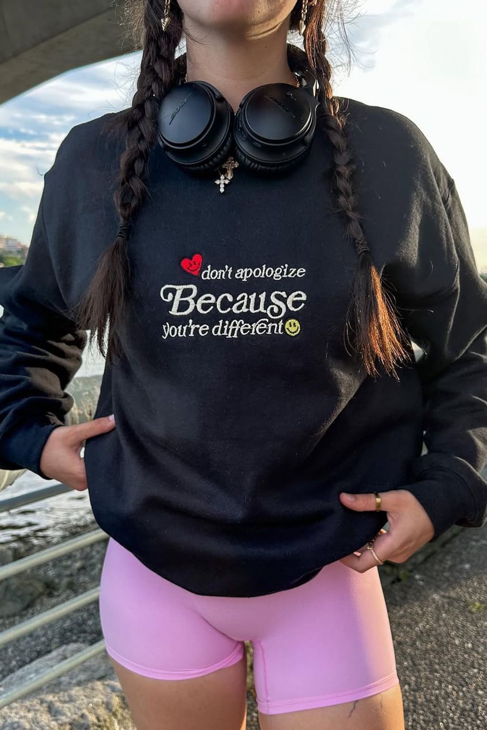 Post featuring ONYX BIKER SHORTS 5” - Baby Pink