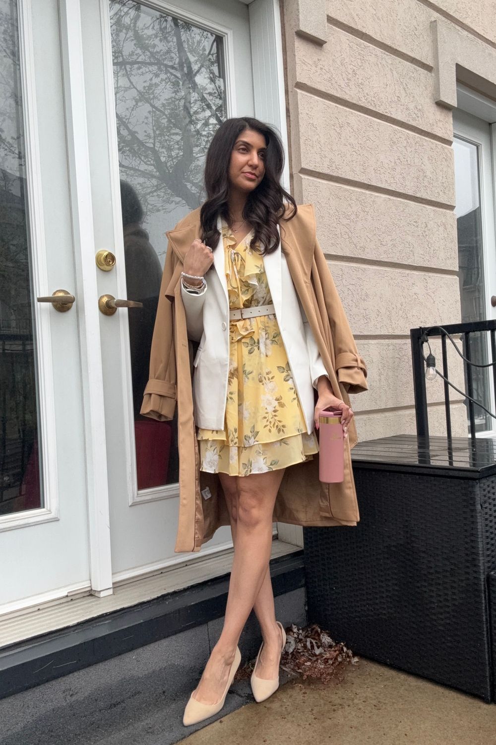 Post featuring Floral Ruffle Chiffon Mini Dress