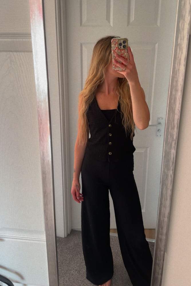 chinka77's review for Zara - Textured Straight Fit Trousers In Ecru - M - Woman