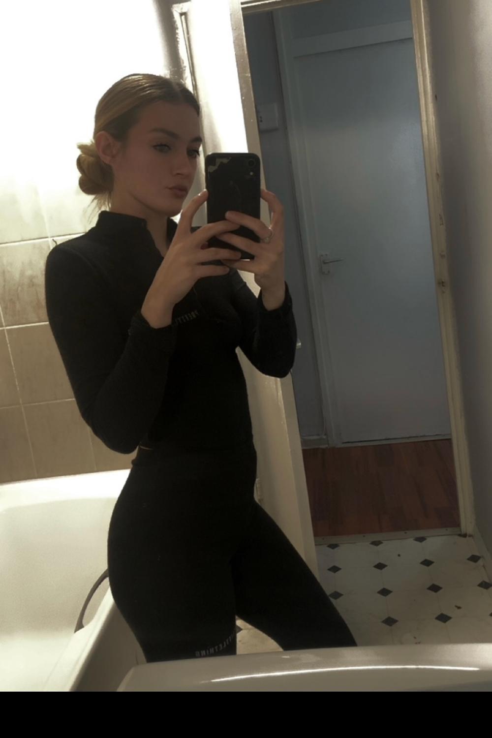 Post featuring Shape Black Knitted Flare Trousers