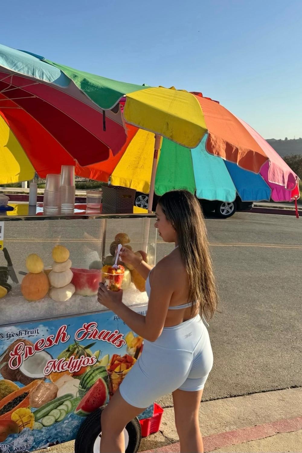 Post featuring Invisible Scrunch Shorts - Blue