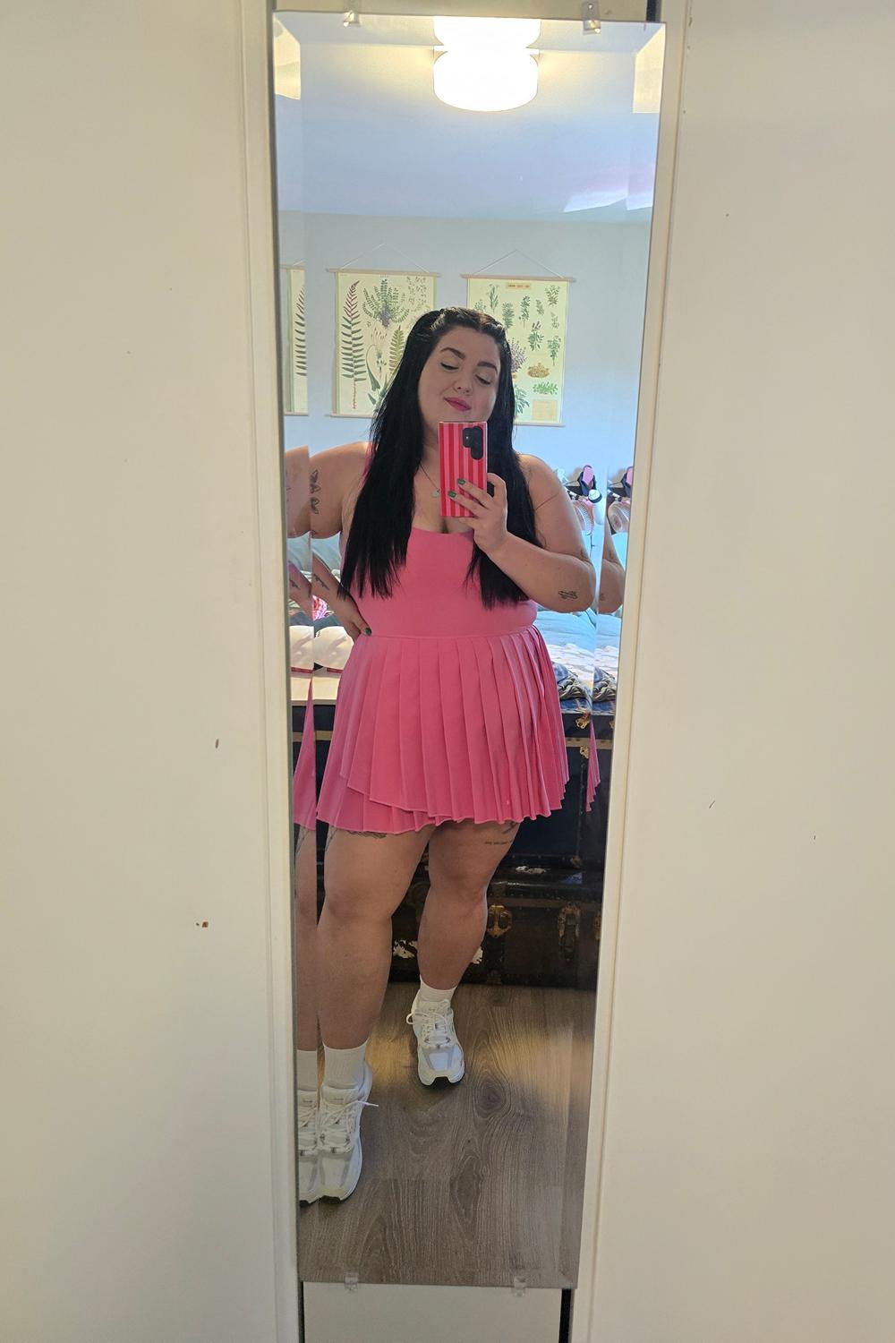 Post featuring Flex Move Active Pleated Mini Skirt Dress