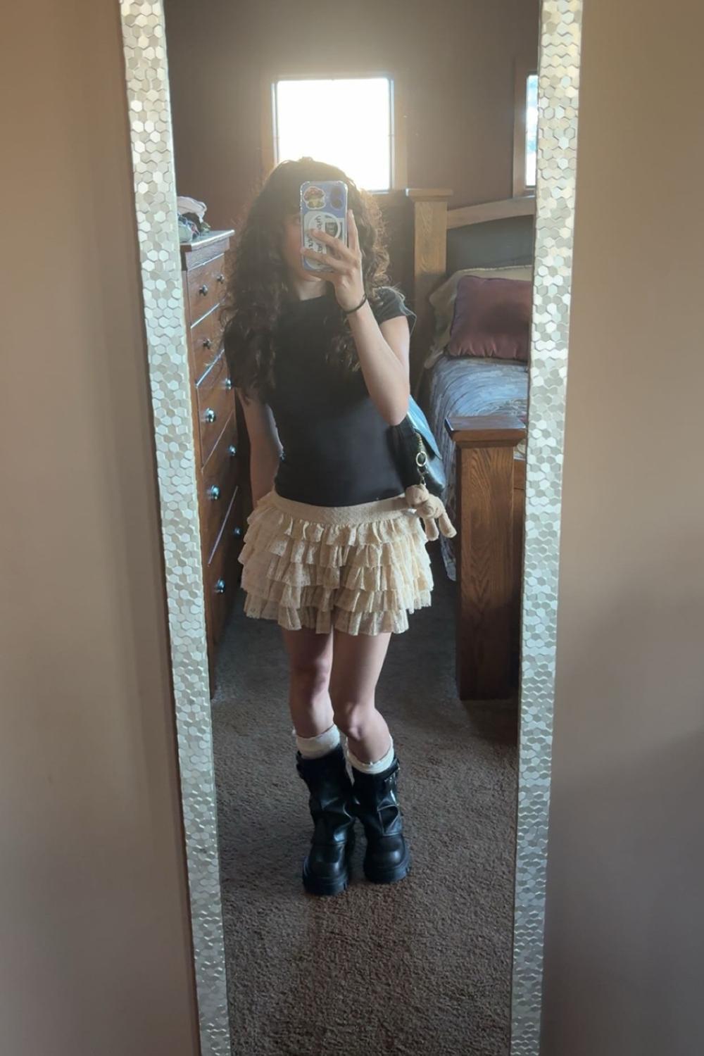 Post featuring SKIMS T-Shirt | Black | Small | Fits Everybody