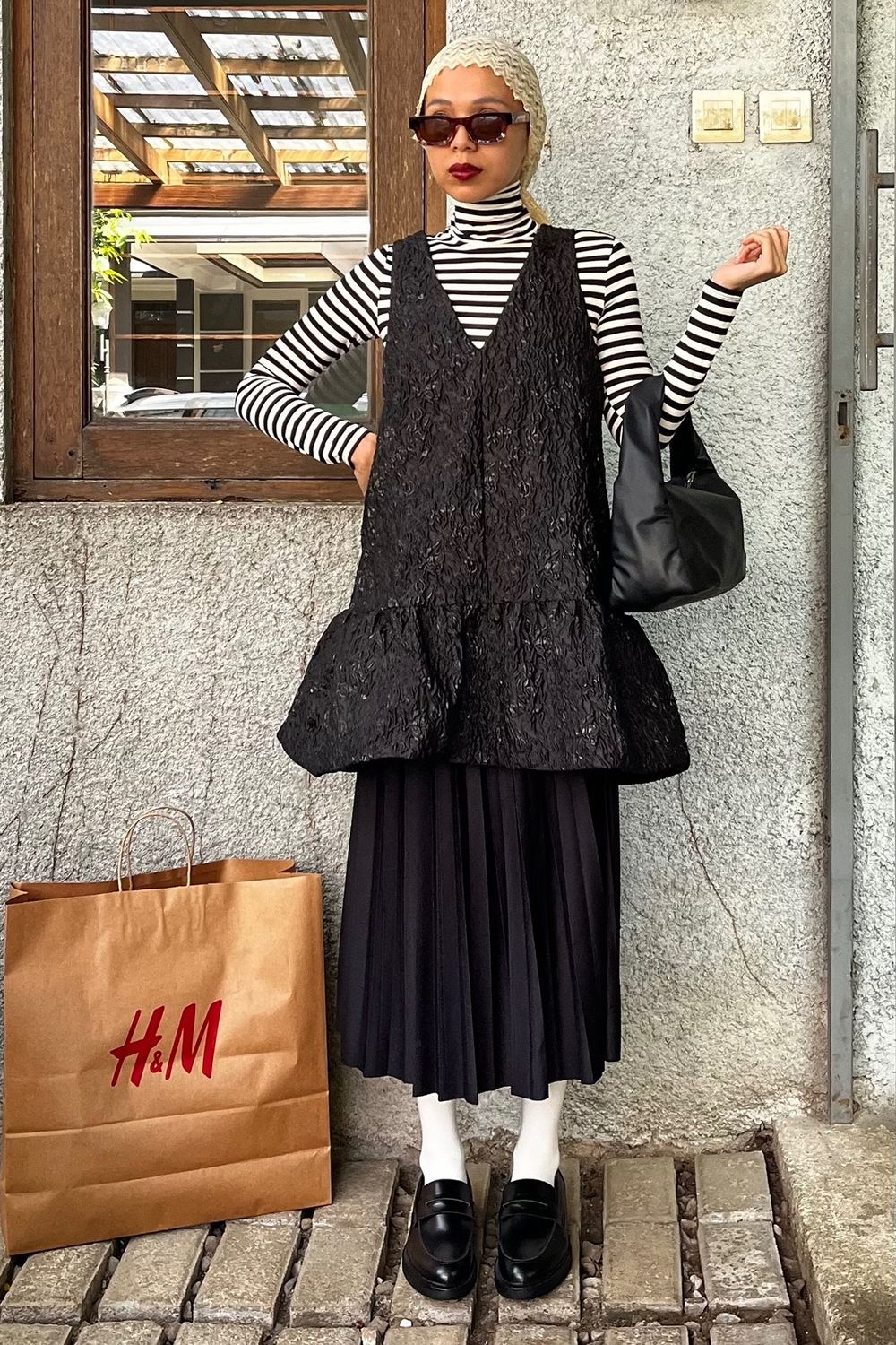 nadiaelok's post featuring H&M. Feeling cute, businesscasual, trendy, casual, chic, ootd, classic, party, preppy, feminine, romantic