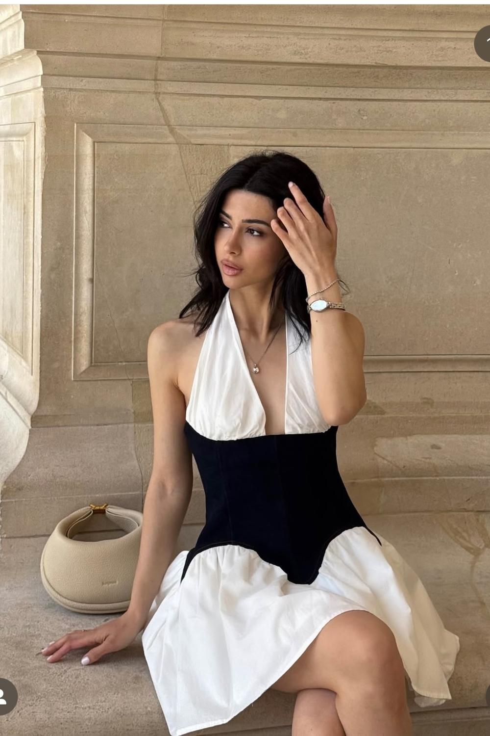 Post featuring Merlyn Denim Cotton Mini Dress - Indigo Blue