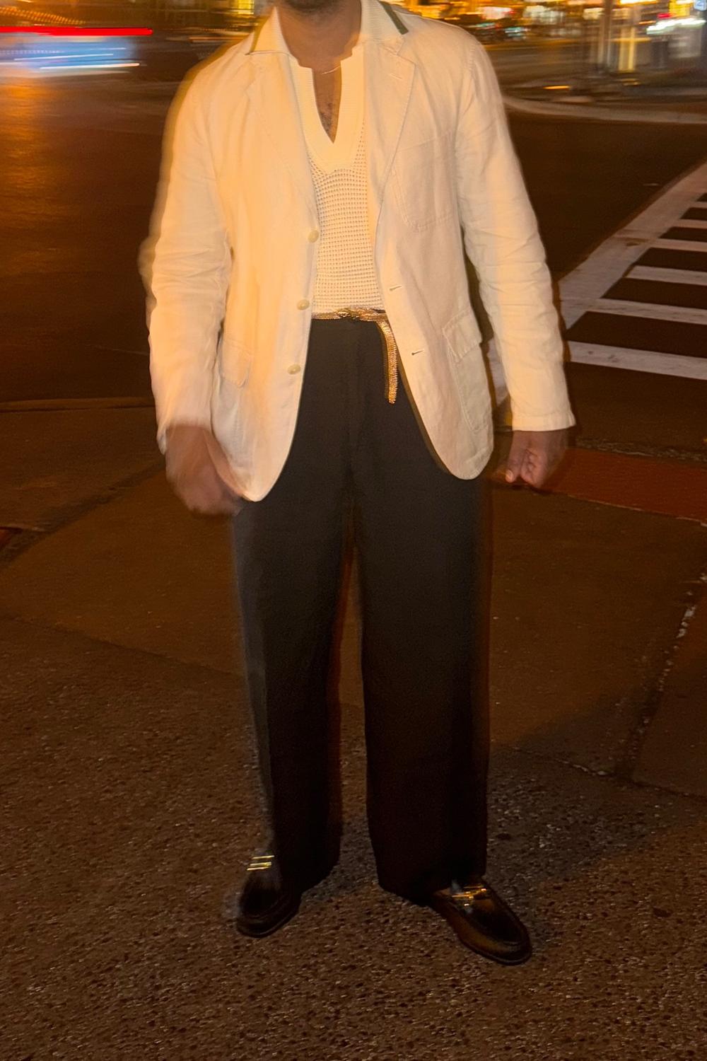 Post featuring Anfa | Navy Rib Knit Polo