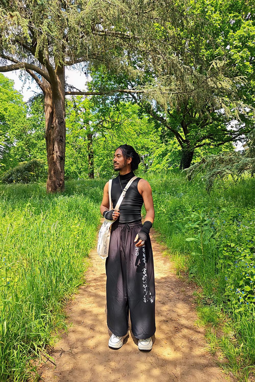 Post featuring Stradivarius high neck sleeveless top in black