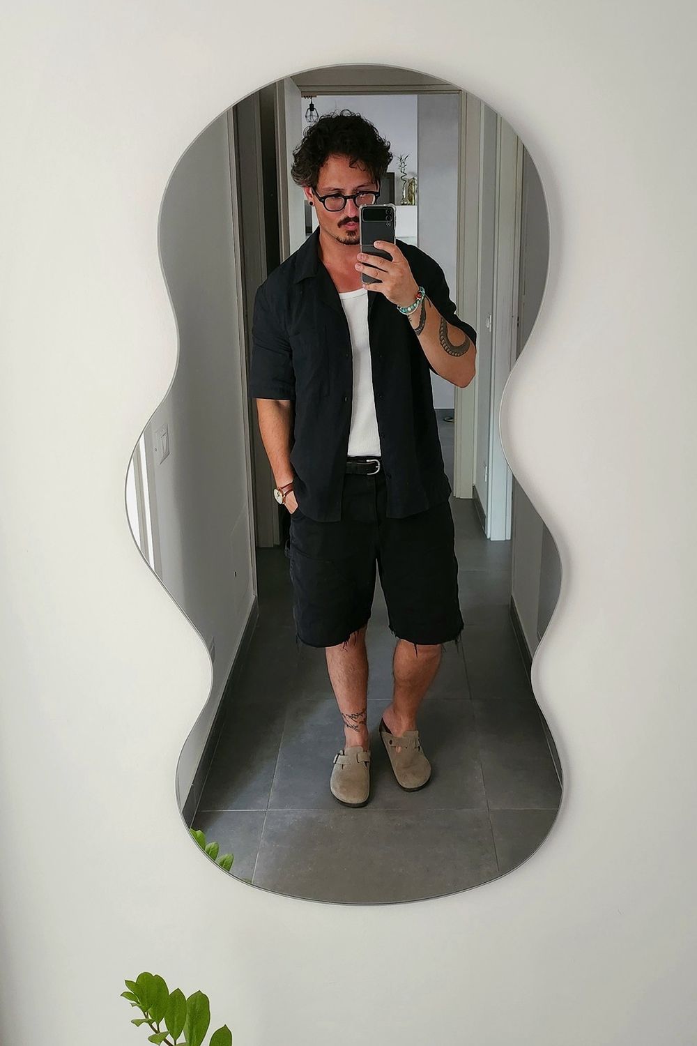 simoutfitlab's post featuring Zara, Birkenstock. Feeling summerstyle, minimaloutfit, birkenstockboston, bermudafit, mensfashiondaily, blackandwhitelook, layeredstyle, cleanfit, modauomo, stileestivo, outfituomo