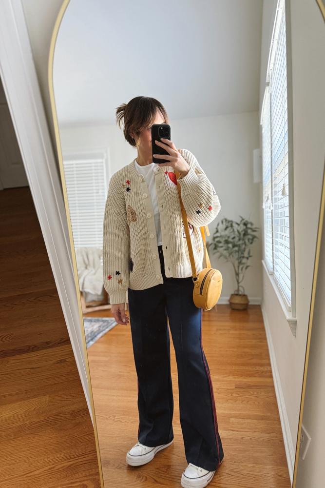emilyhaight's fit featuring THE GREAT., GAP, Converse, Portland Leather Company