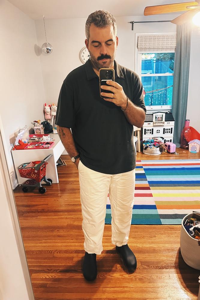 whatdadwears's fit featuring Madewell, Mejuri, SeaVees