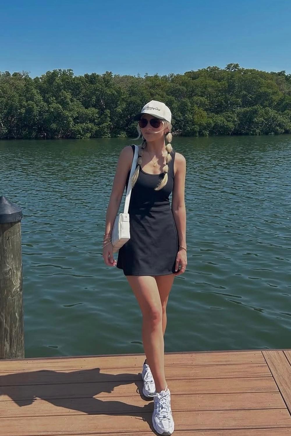 Erinnkay's post featuring Fabletics, Gigi Pip, Nike. Feeling summer, relaxed, athleisure, comfortable
