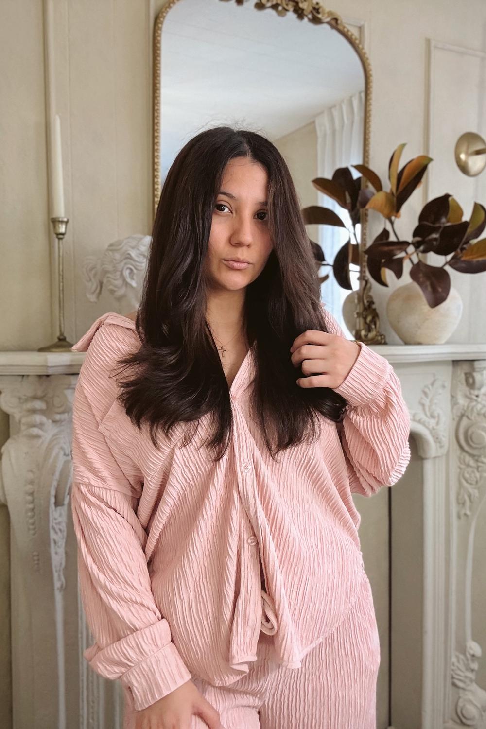 Post featuring Anna Button Down Set (Pink)