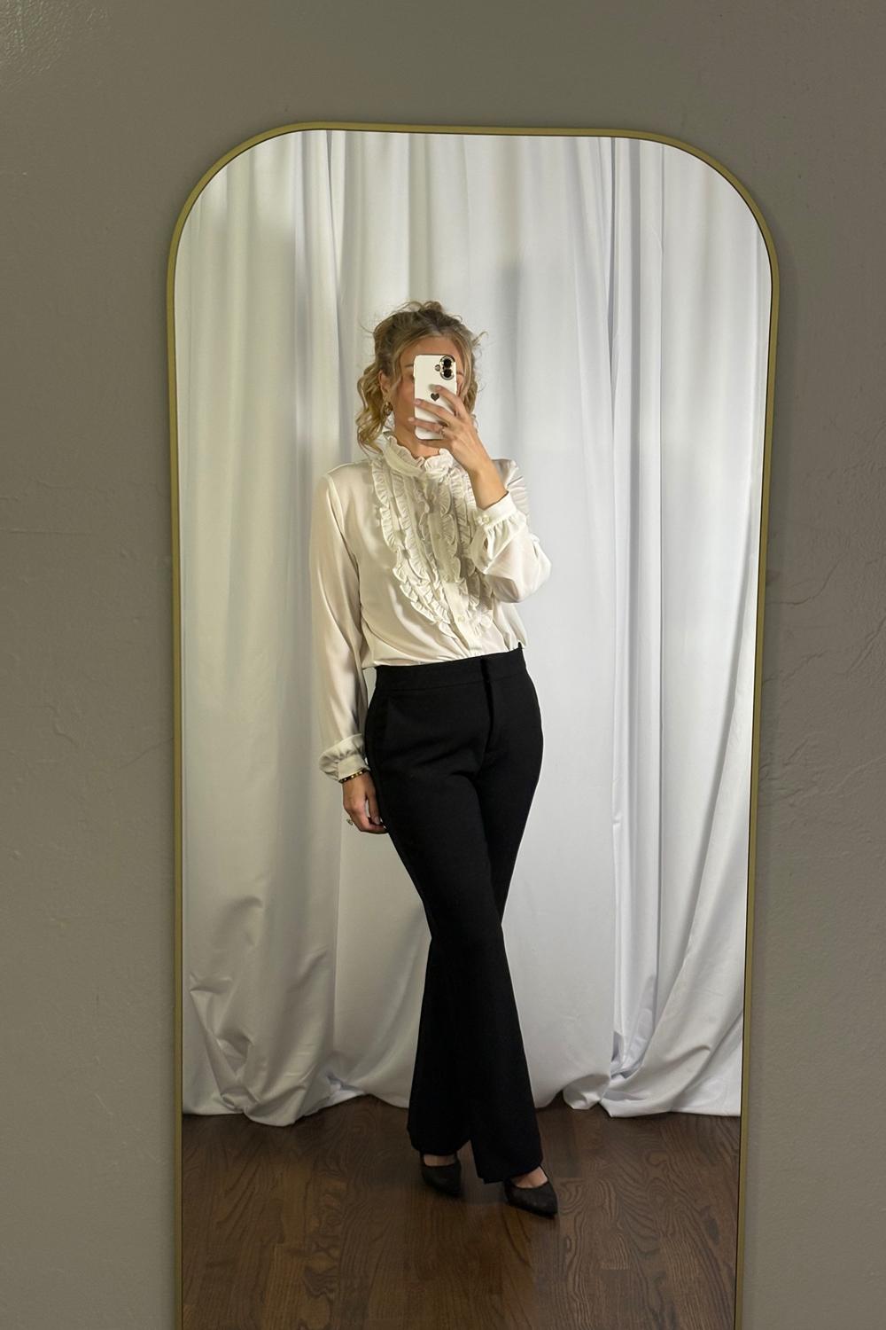 BusinessCasualOOTD's post featuring Yves Saint Laurent, Ann Taylor. Feeling businesscasual, chic, ootd, classic, preppy, feminine