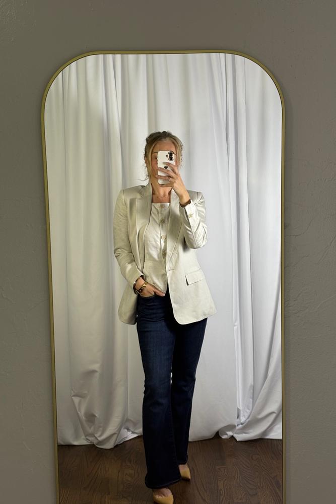 BusinessCasualOOTD's fit featuring Loft, Signature by Levi Strauss, Manolo Blahnik | 608792b28296ac83a0251352, 608e0e4d32acb98ea46e05a3, 608e183f32acb98ea46e05be, 608f71297242cabb012a30e2, 608f71297242cabb012a30e7, 608f75cc7242cabb012a30f6, 608f7b607242cabb012a3101, 609845d5597ca1f6438835e9, 60a6a9ff2b6a86b148643a2b, 60a96591a927ba7d60aa4266, 60ac66ed21907d2896abc959