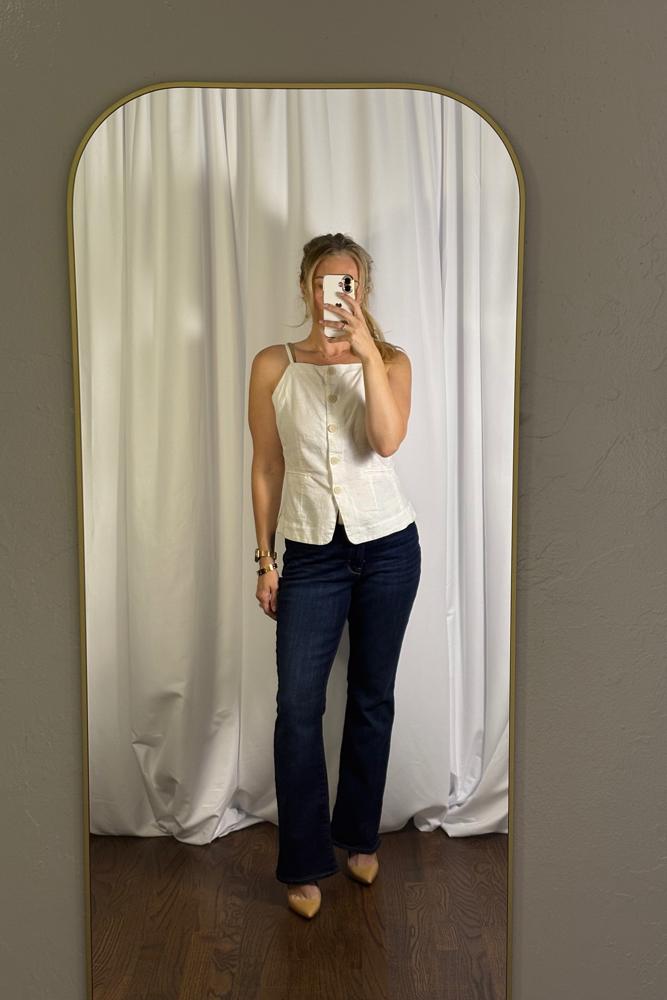 BusinessCasualOOTD's fit featuring Loft, Signature by Levi Strauss, Manolo Blahnik | 608792b28296ac83a0251352, 608e0e4d32acb98ea46e05a3, 608e183f32acb98ea46e05be, 608f71297242cabb012a30e2, 608f71297242cabb012a30e7, 608f75cc7242cabb012a30f6, 608f7b607242cabb012a3101, 609845d5597ca1f6438835e9, 60a6a9ff2b6a86b148643a2b, 60a96591a927ba7d60aa4266, 60ac66ed21907d2896abc959