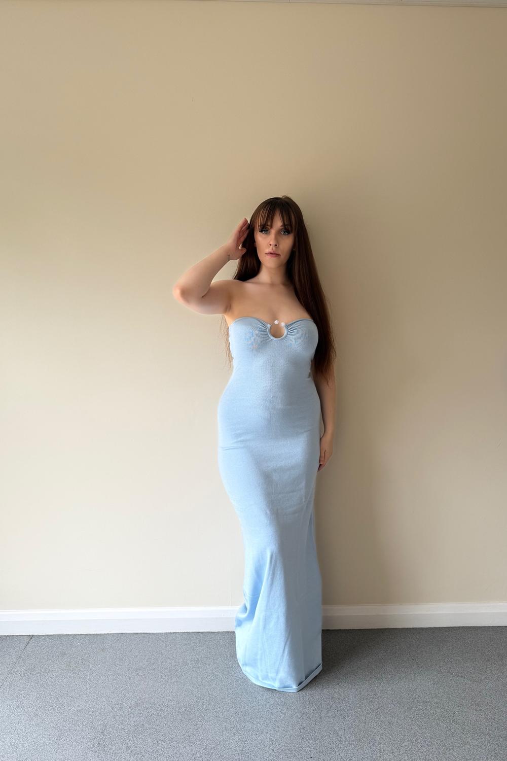 Post featuring Samson Knit Maxi Dress - Blue
