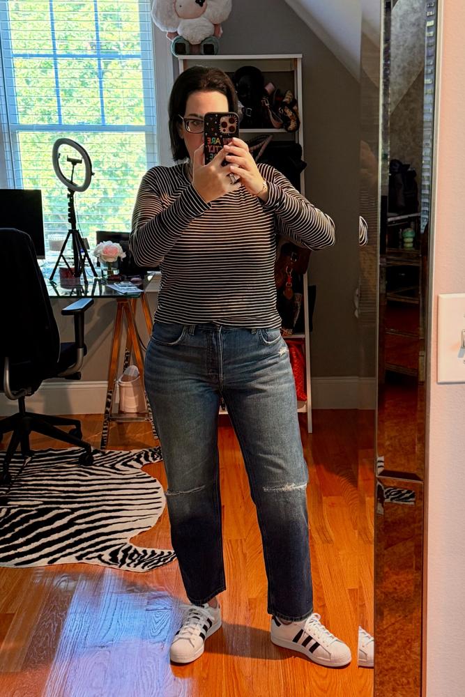 GAviv's fit featuring Madewell, Aerie, Adidas | [object Object], [object Object], [object Object], [object Object], [object Object], [object Object]