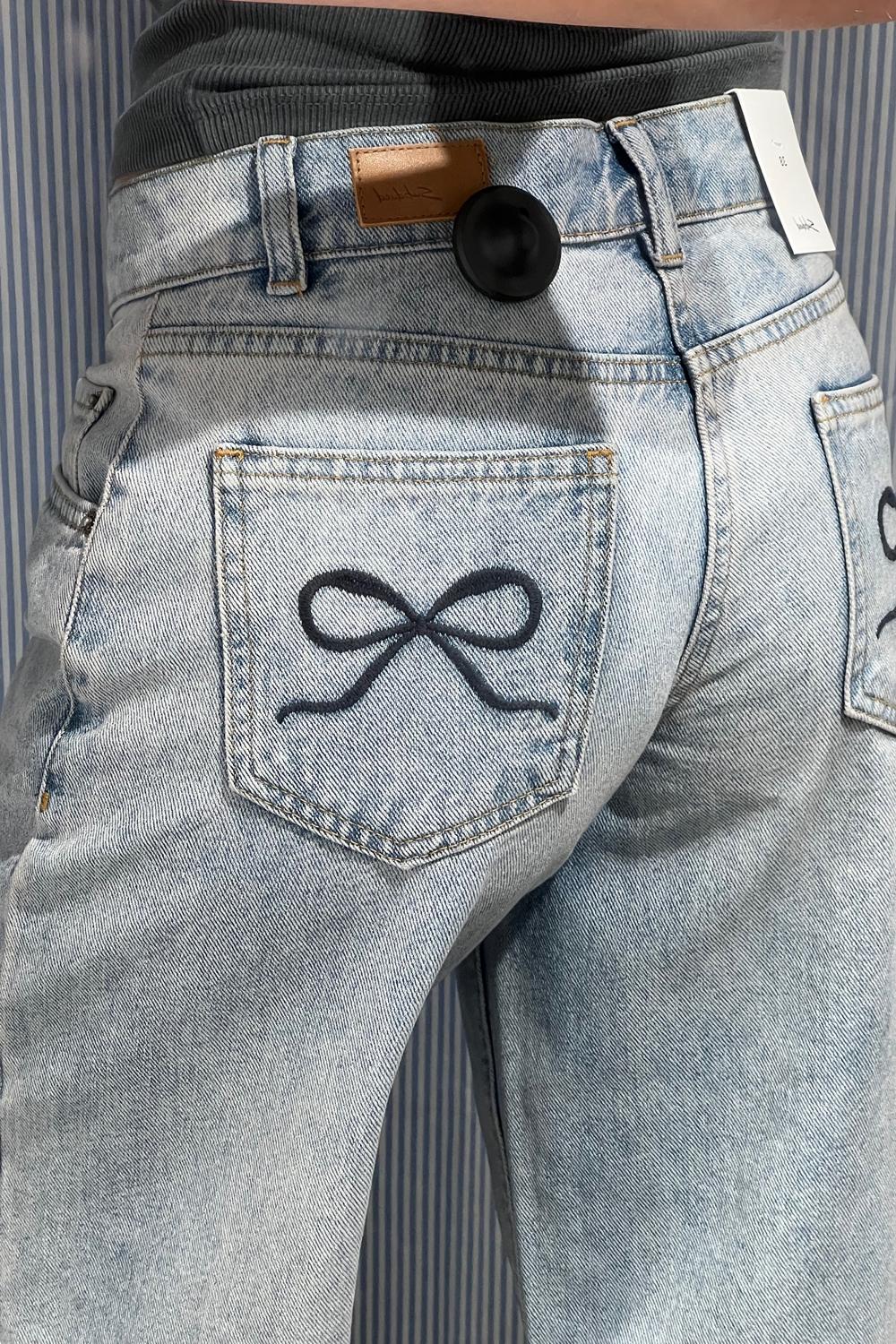 Post featuring Low waist jeans with bows