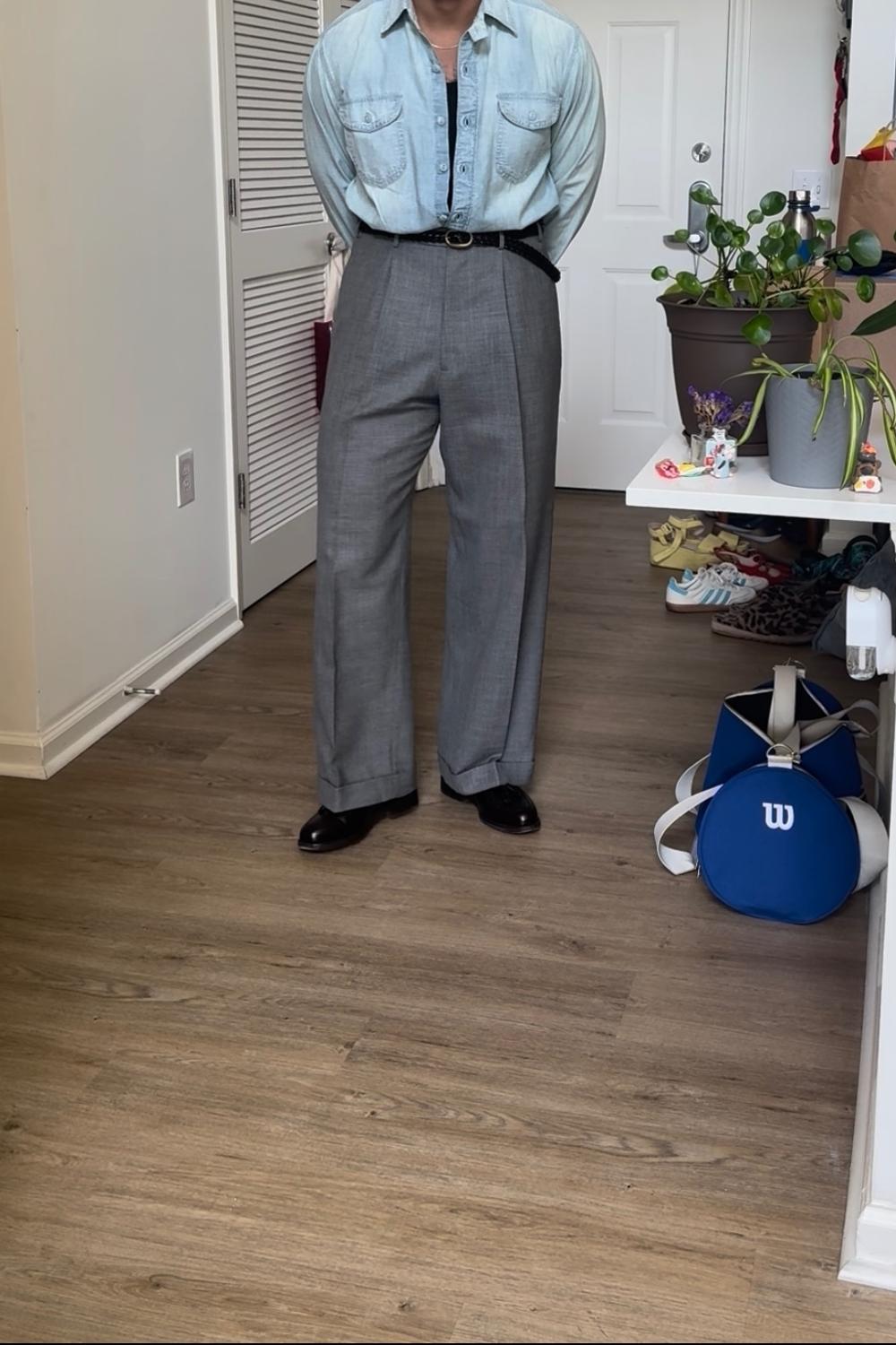 Post featuring Chambray Workshirt - Distressed and Sunfaded Indigo