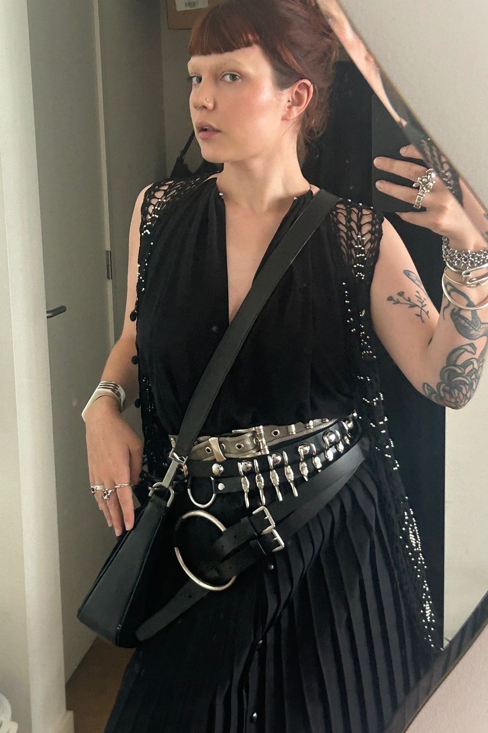Post featuring Bobby Ring Leather Double Belt