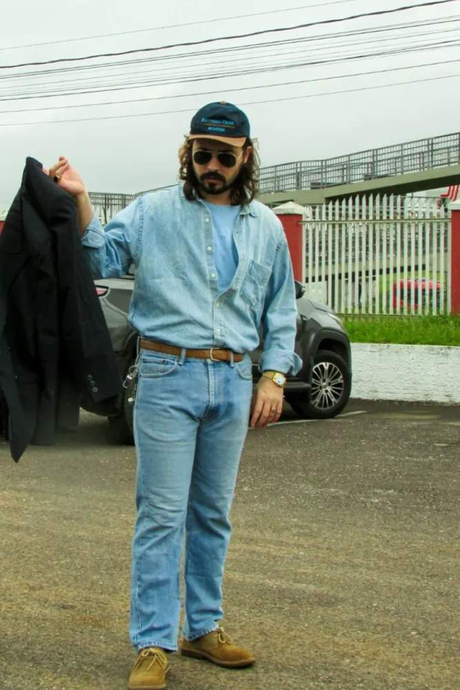 Lukepeder's fit featuring Clarks, Levi's, Ray-Ban, Lacoste
