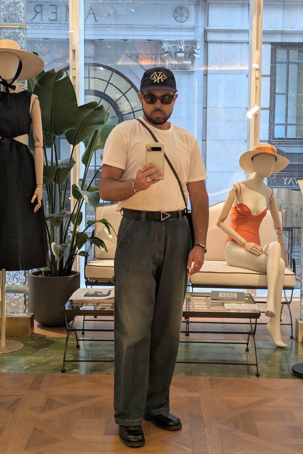 RichyRichyT's post featuring Buck Mason, Kleman, Maison Margiela, Bottega Veneta. Feeling summer, relaxed, casual, ootd