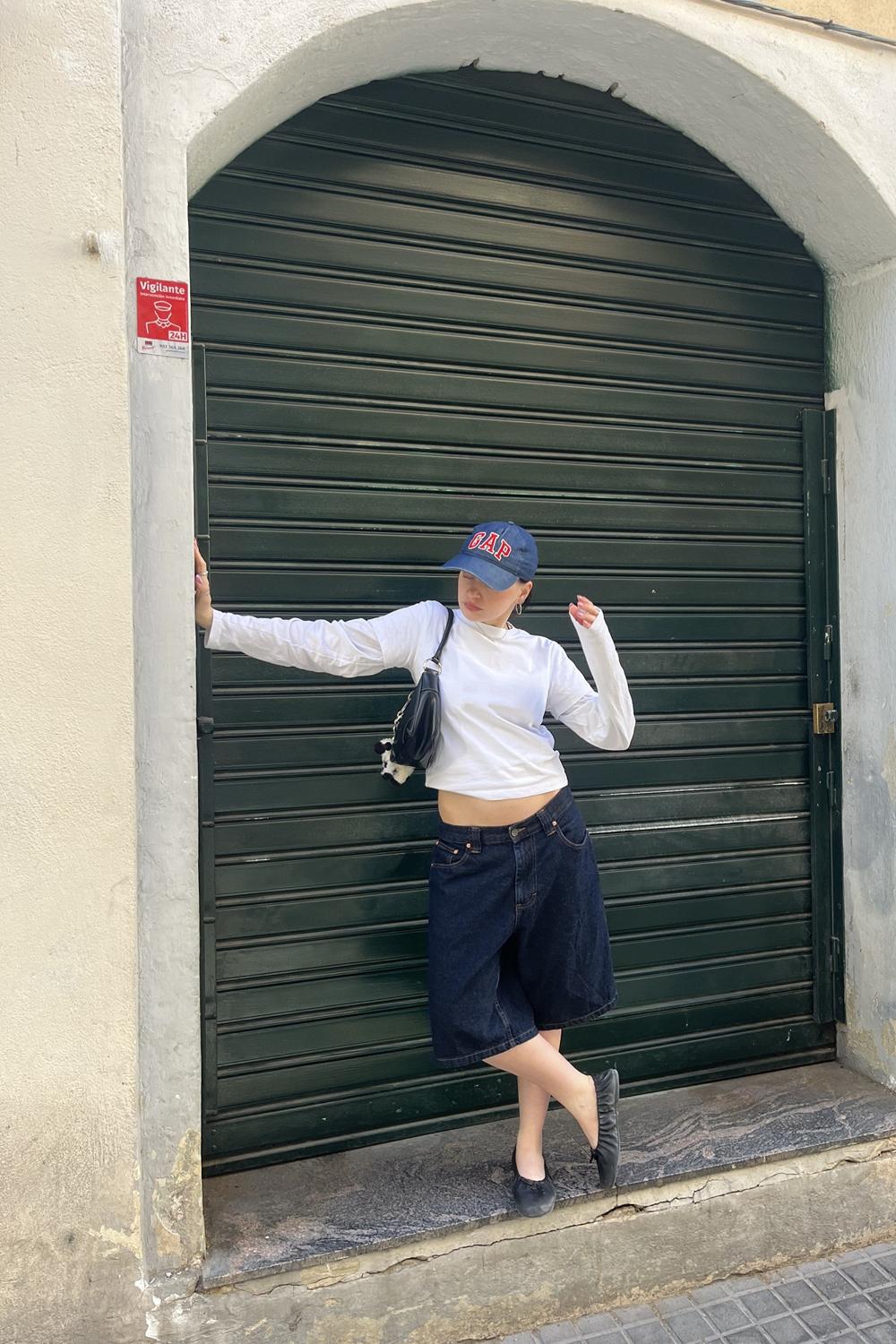 Post featuring Low Rise Skater Short in Indigo