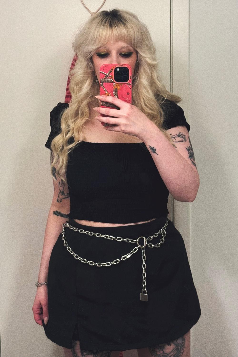 carmwearsclothes's post featuring ASOS, SHEIN. Feeling goth, punk, trendy, ootd, party, feminine, alternative