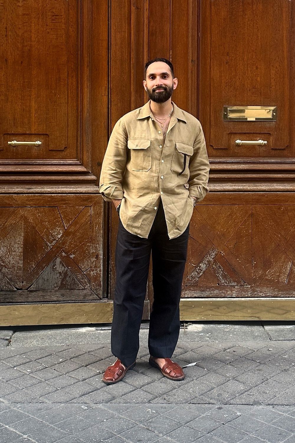 Post featuring Miles Cotton & Linen Suit Trouser