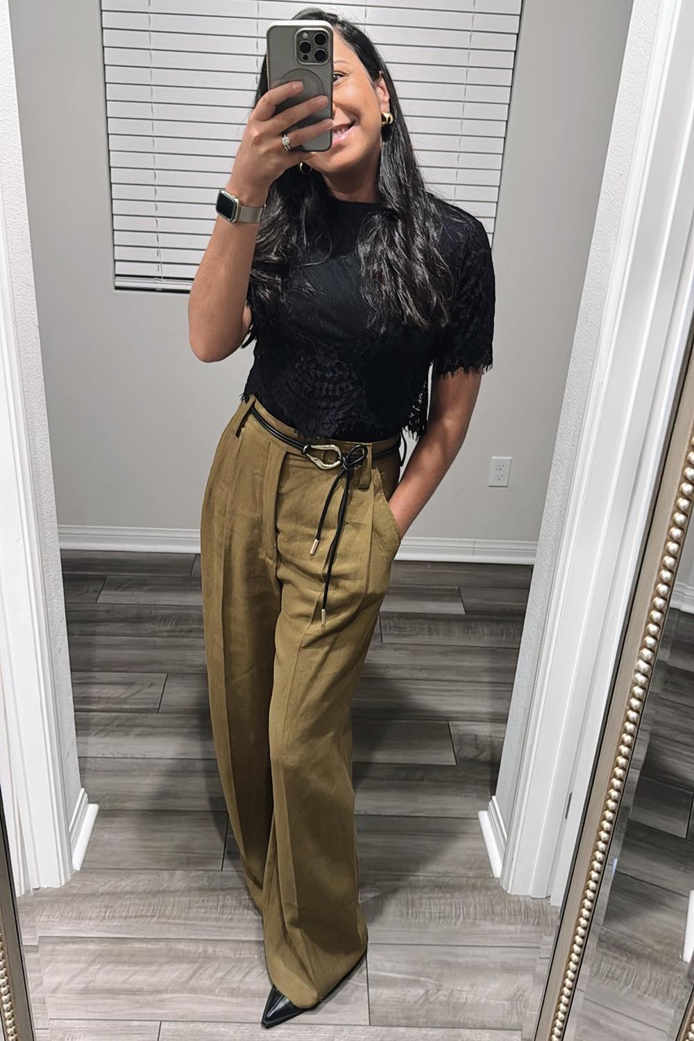 Post featuring Tie-up Loop Black Wrap Rope belt in soft leather