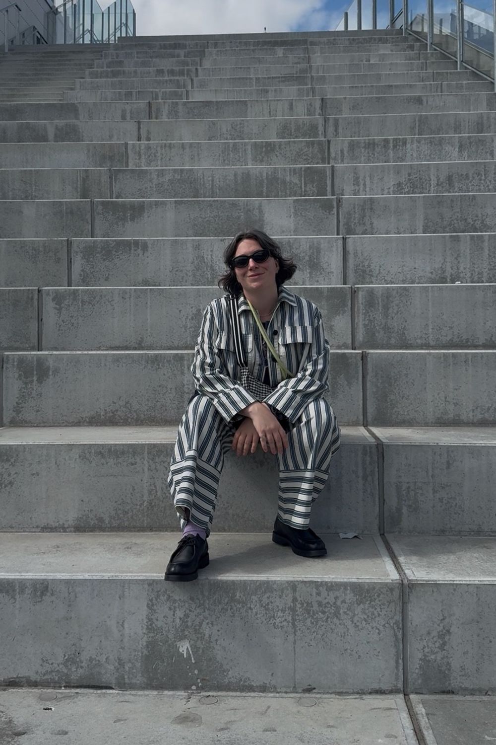 Post featuring Lotta Sailor Stripe Denim Jacket